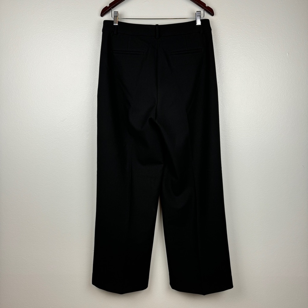 J. Crew Wide Leg Trousers Four Season Stretch Black Size 10 NWOT - Picture 5 of 9